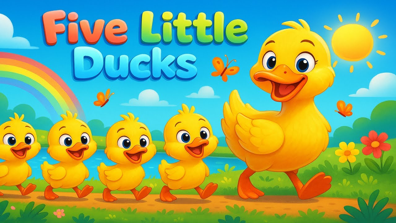 Five Little Ducks | Nursery Rhymes for Babies 🍼 | Action Clean Up Song