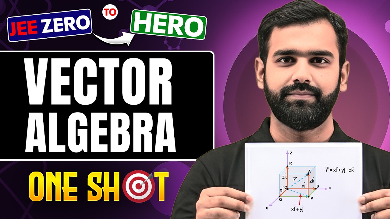 VECTOR ALGEBRA Class 12 | Complete JEE Maths One Shot in Pure English