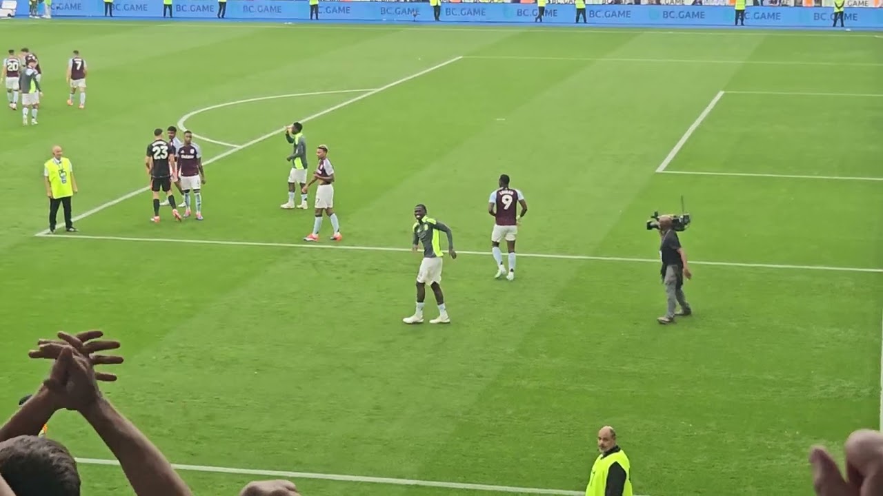 Villa fans singing Villa boys are taking over away at Leicester City