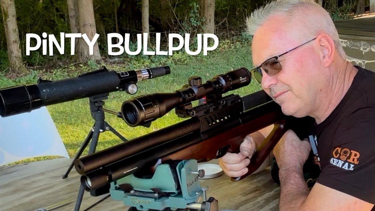 Pinty Bullpup range testing with Daystate rangemaster Sovereign pellets tack driver!