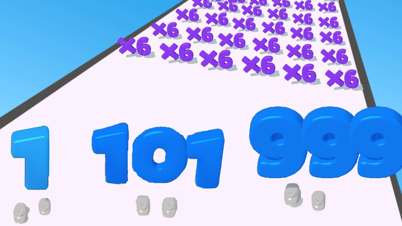 MAX LEVEL in Number Run - ALL LEVELS Gameplay Walkthrough Android iOS (Level Up, Math Games)