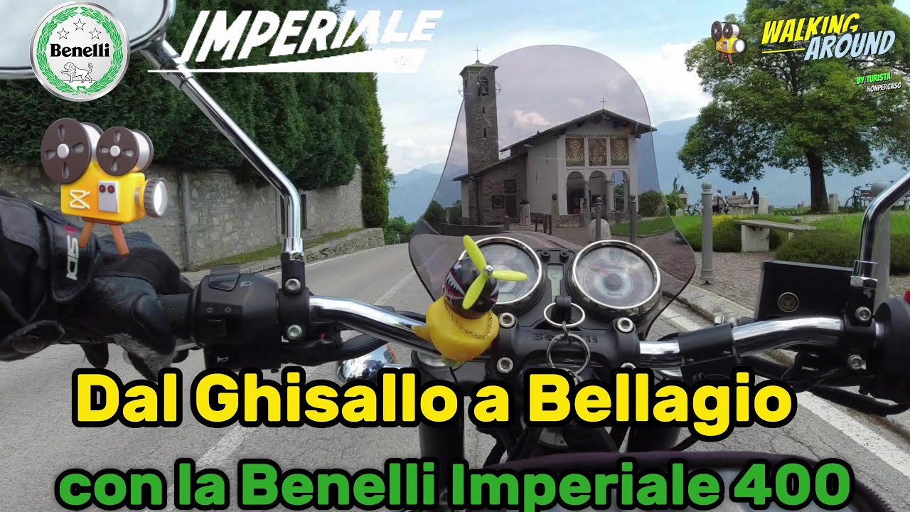 Benelli Imperiale 400  dal Ghisallo a Bellagio.