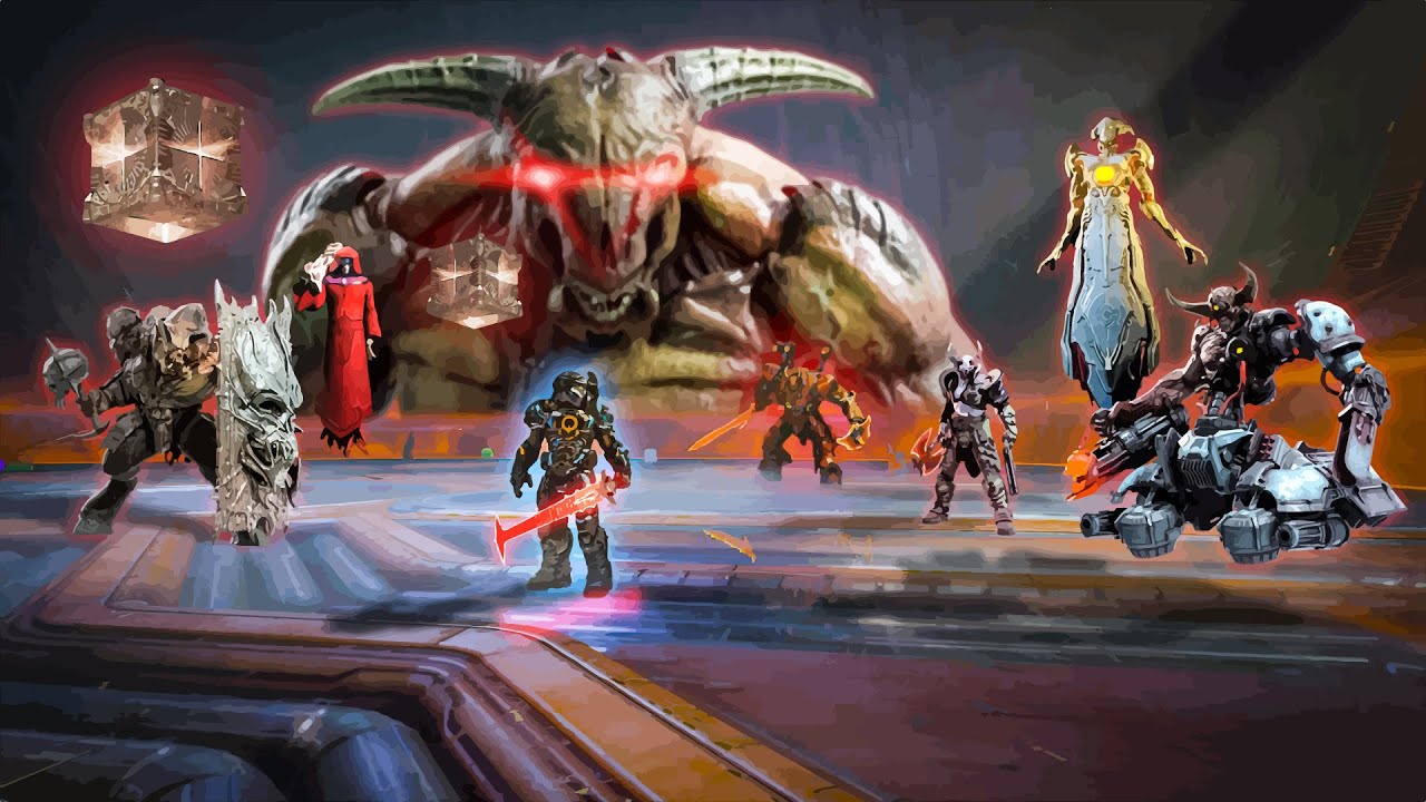 Doom Slayer w/ Crucible vs Every Demon Boss | #DoomEternal