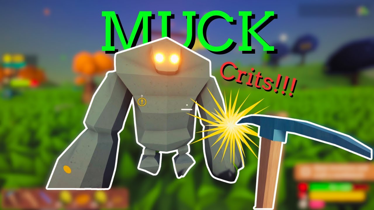 Pickaxe + Rock Monster = High Damage! Lets Play MUCK