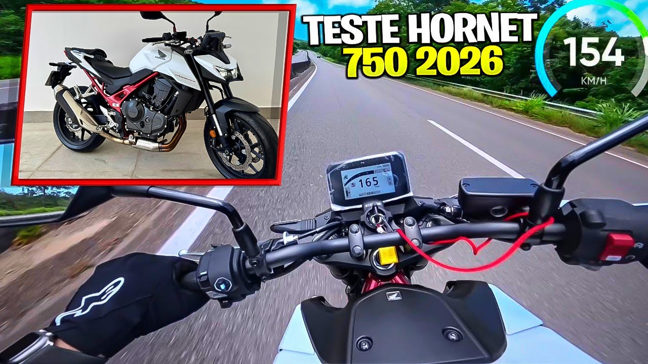 TESTE RIDE NOVA HONDA CB 750 HORNET 2026 - LEVE, ÁGIL E EQUILIBRADA, MAS SEM ASSUSTAR!