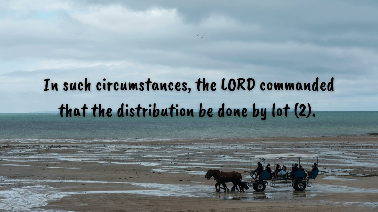 Reflection on Drawing Lots, Joshua 14:1-5