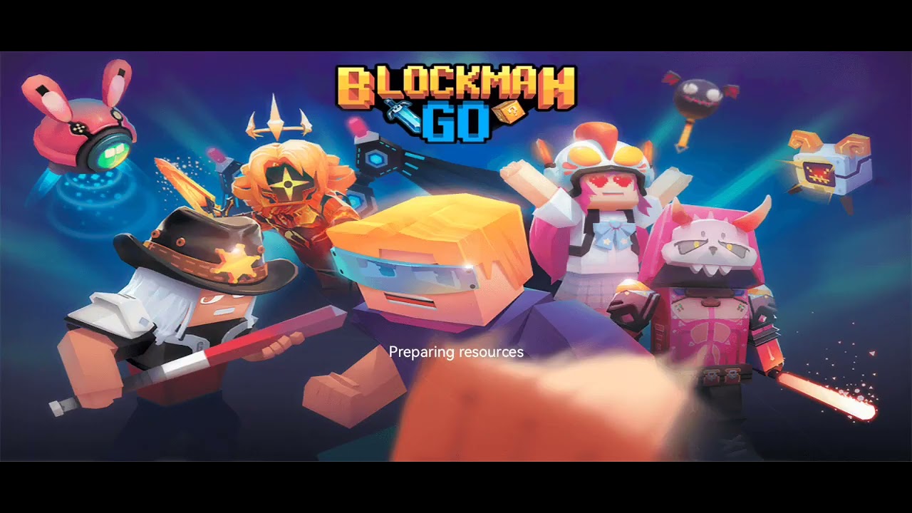 Blockman Go Bedwars gameplay with my classmate @Schreitzeir