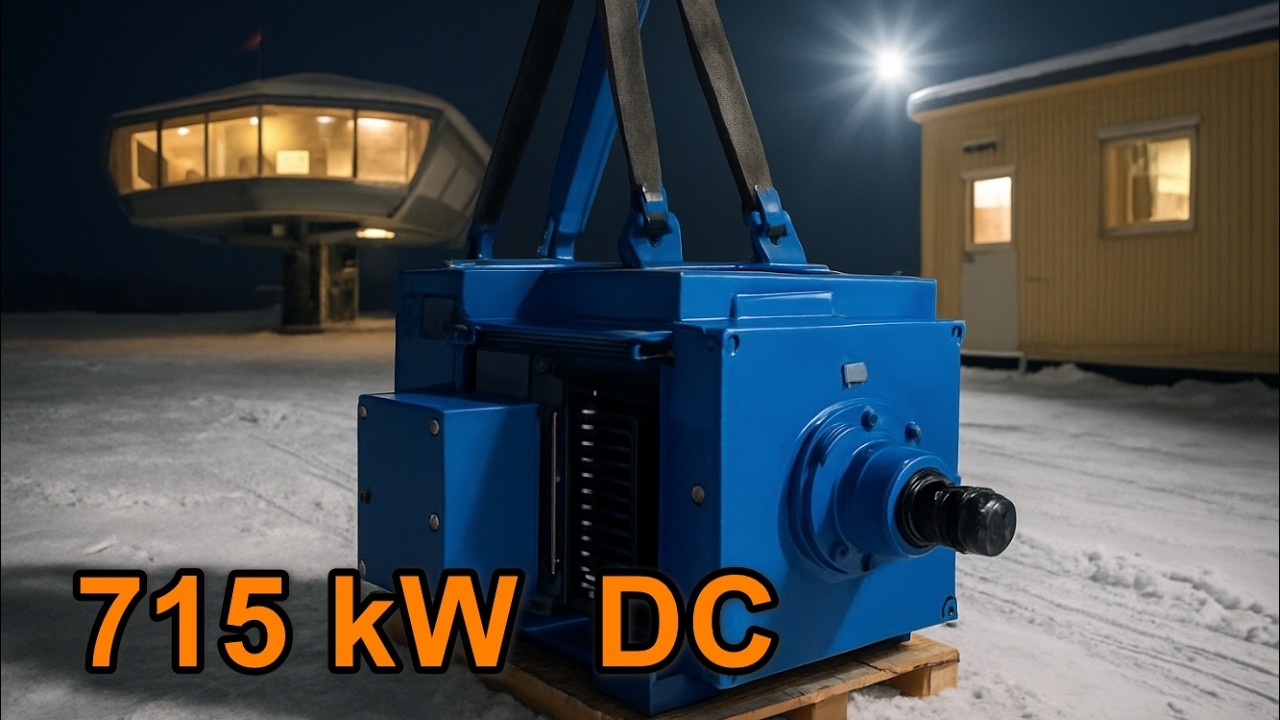 Révision d'un moteur DC 715 kW de télésiège 6 places