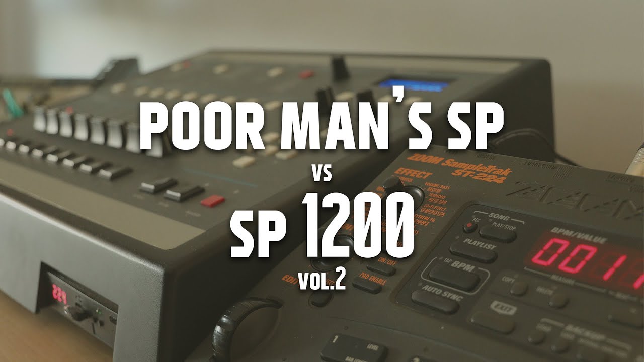 E-mu SP 1200 vs Zoom SampleTrak ST-224 - Sampling Comparison (Samples and Drums)