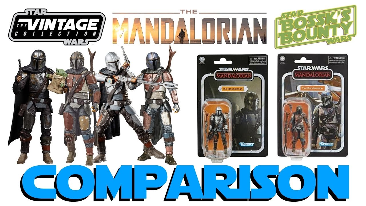 Star Wars Vintage Collection The Mandalorian COMPARISON - VC166 VC177 VC181