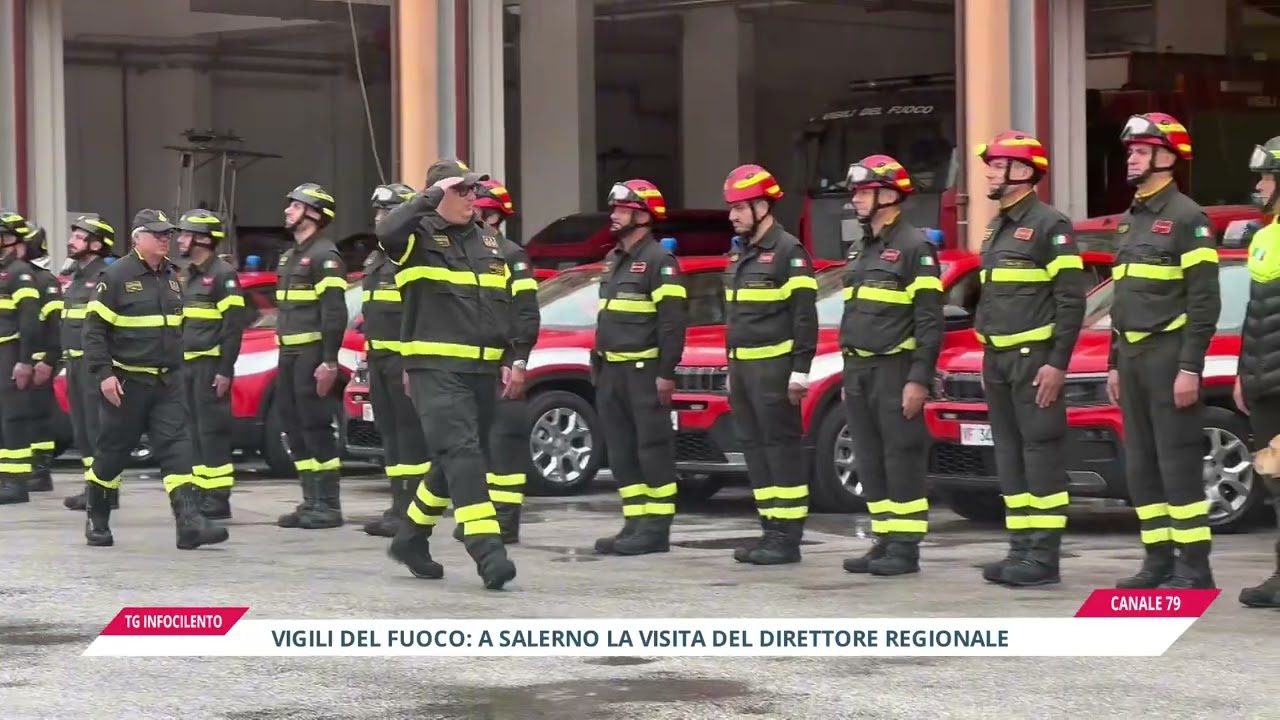 Vigili del Fuoco: a Salerno la visita del Direttore Regionale: 14mila interventi nel 2025