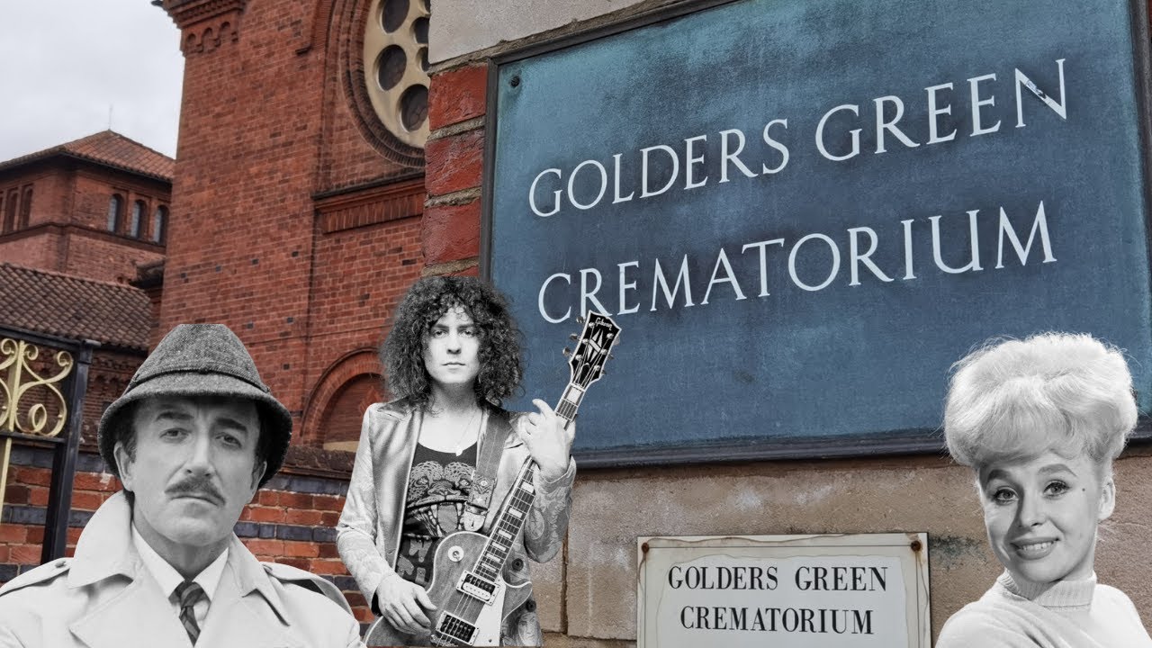 Which famous people are at Golders Green Crematorium?