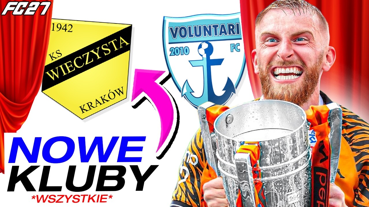 ⚽ WSZYSTKIE NOWE KLUBY W FC27! (67 DRUŻYN) ⚽