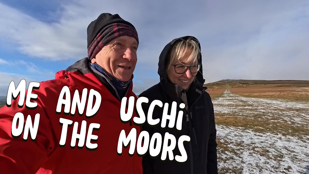 Us on the moors on a very cold Saturday afternoon