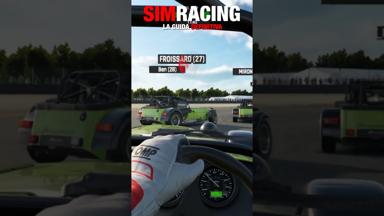 🏎️ CATERHAM ACADEMY at Donington National🔥Race Start | Assetto Corsa EVO #shorts