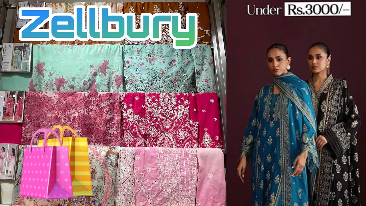Zellbury ai Sasti Haseen Unstitchec Collection🛍️Zellbury New Arrival 2026 Today😱Zellbury dress 1499🔥
