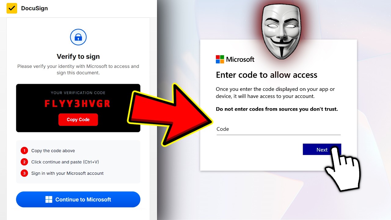 Масштабная фишинговая кампания по взлому учетных записей Microsoft с использованием искусственног...