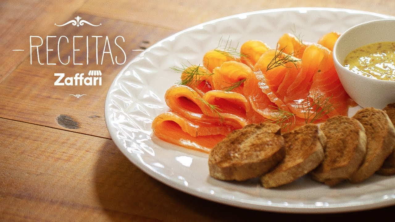 Gravlax de Salmão - Receitas Zaffari