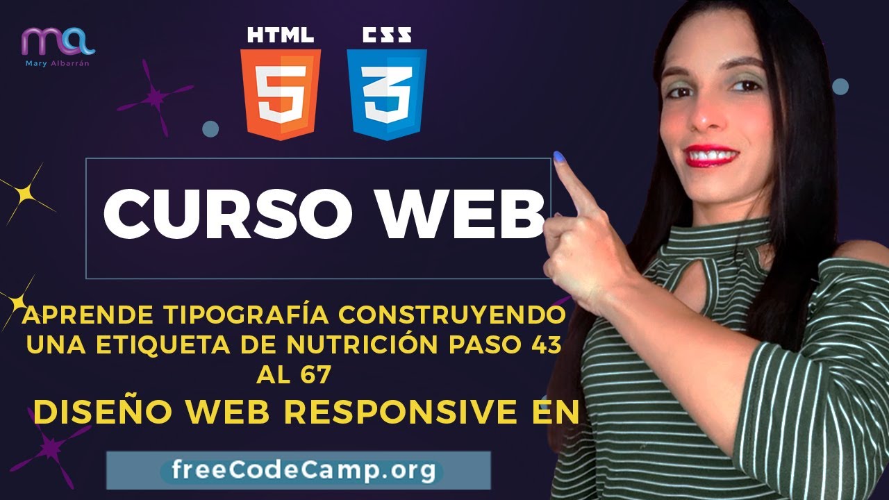 Curso de Diseño Web Responsive en freeCodeCamp - Paso 43 al 67, Aprende tipografía en una etiqueta