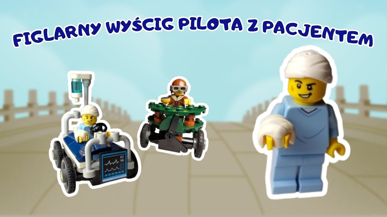 ZESTAW WYŚCIG&Oacute;WEK: SAMOLOT KONTRA Ł&Oacute;ŻKO SZPITALNE 🛩️🚑 LEGO CITY (60459) /RECENZJA