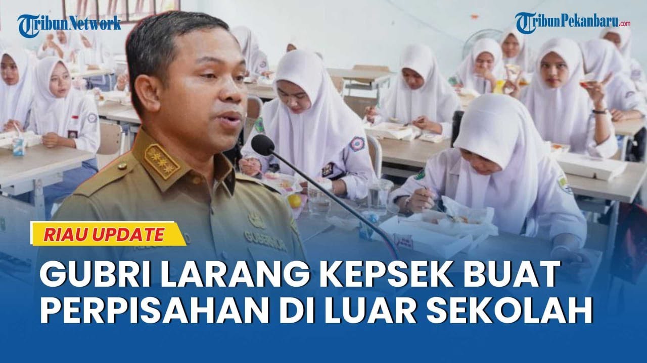 Gubernur Riau Ancam Copot Kepsek yang Nekat Gelar Perpisahan di Luar Sekolah