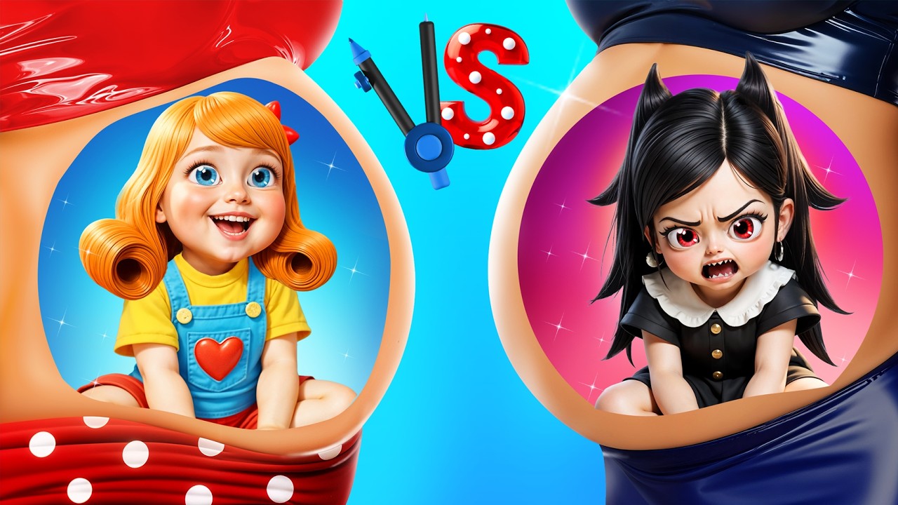 Superheroes Expecting a Baby! Pregnant Miss Delight vs Pregnant Miss Circle!