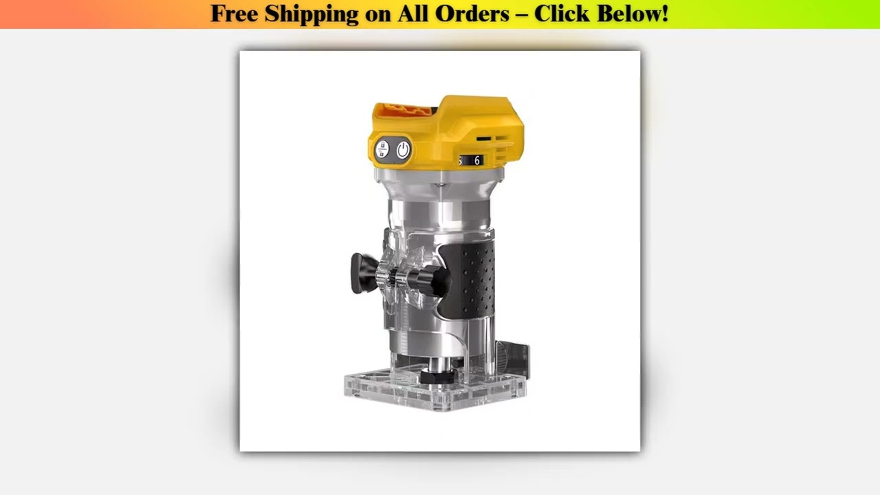 Brushless Electric Trimmer Woodworking Trimming Machine Wood Router Milling Engraving Slotting