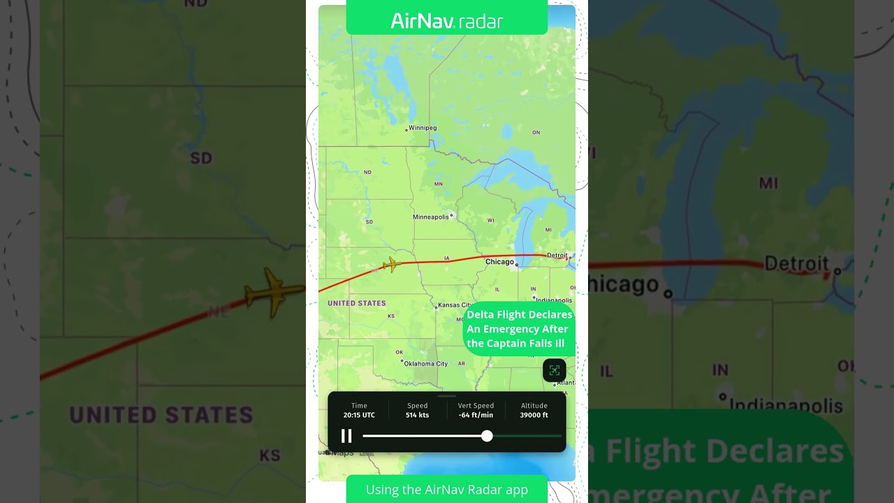Delta flight DL437 declares a medical emergency
