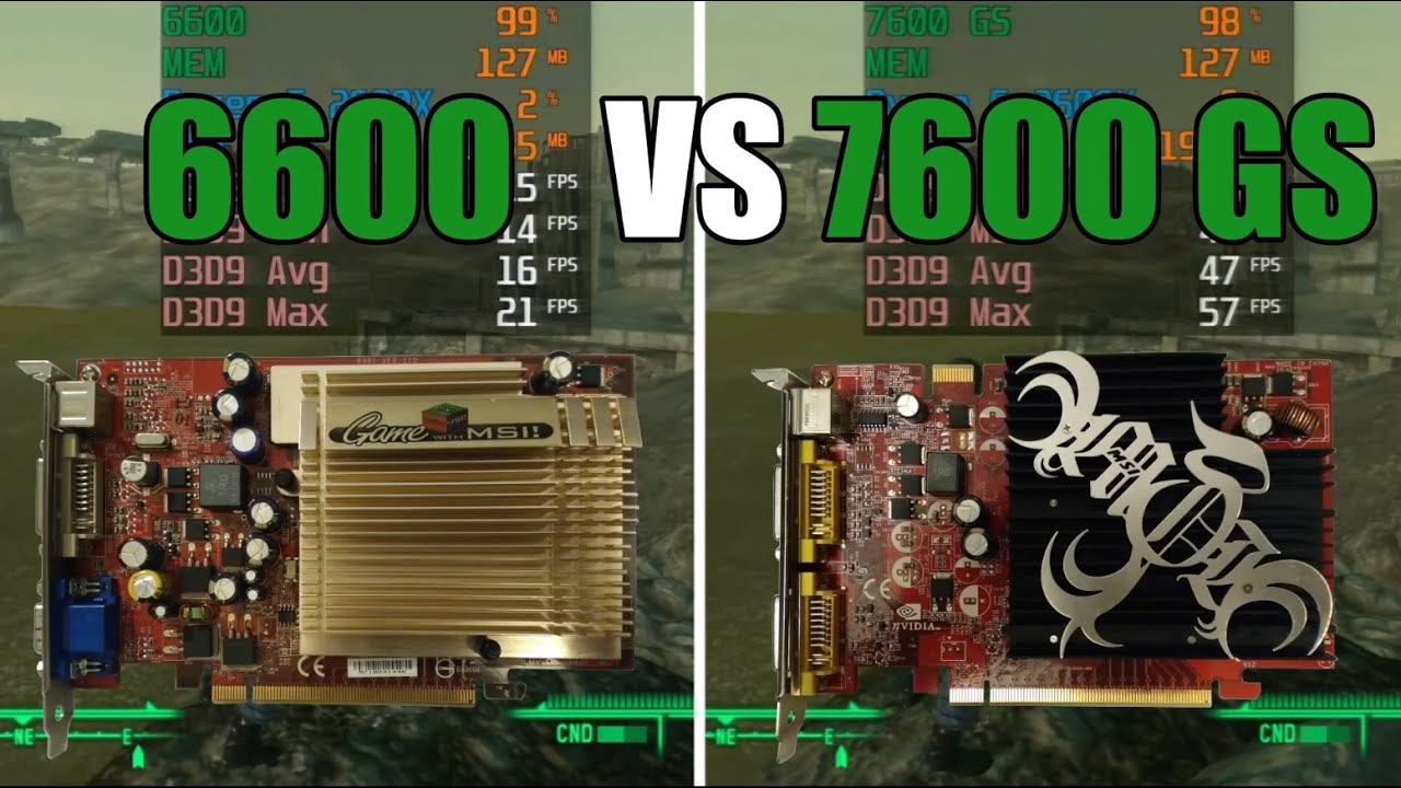 GeForce 6600 vs GeForce 7600 GS Test In 6 Games (No FPS Drop - Capture Card)