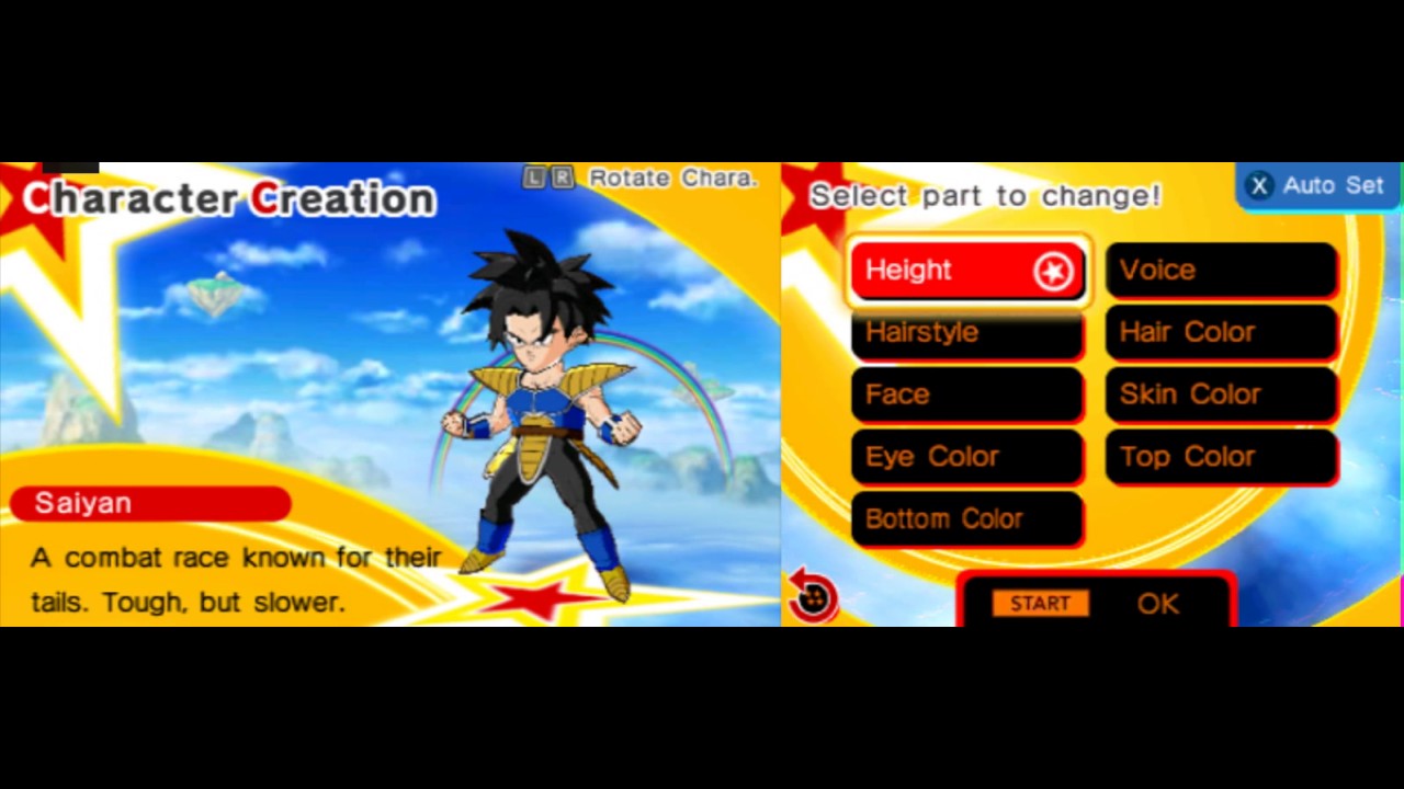 Dragon Ball Fusions Part 1 - Character Creation!