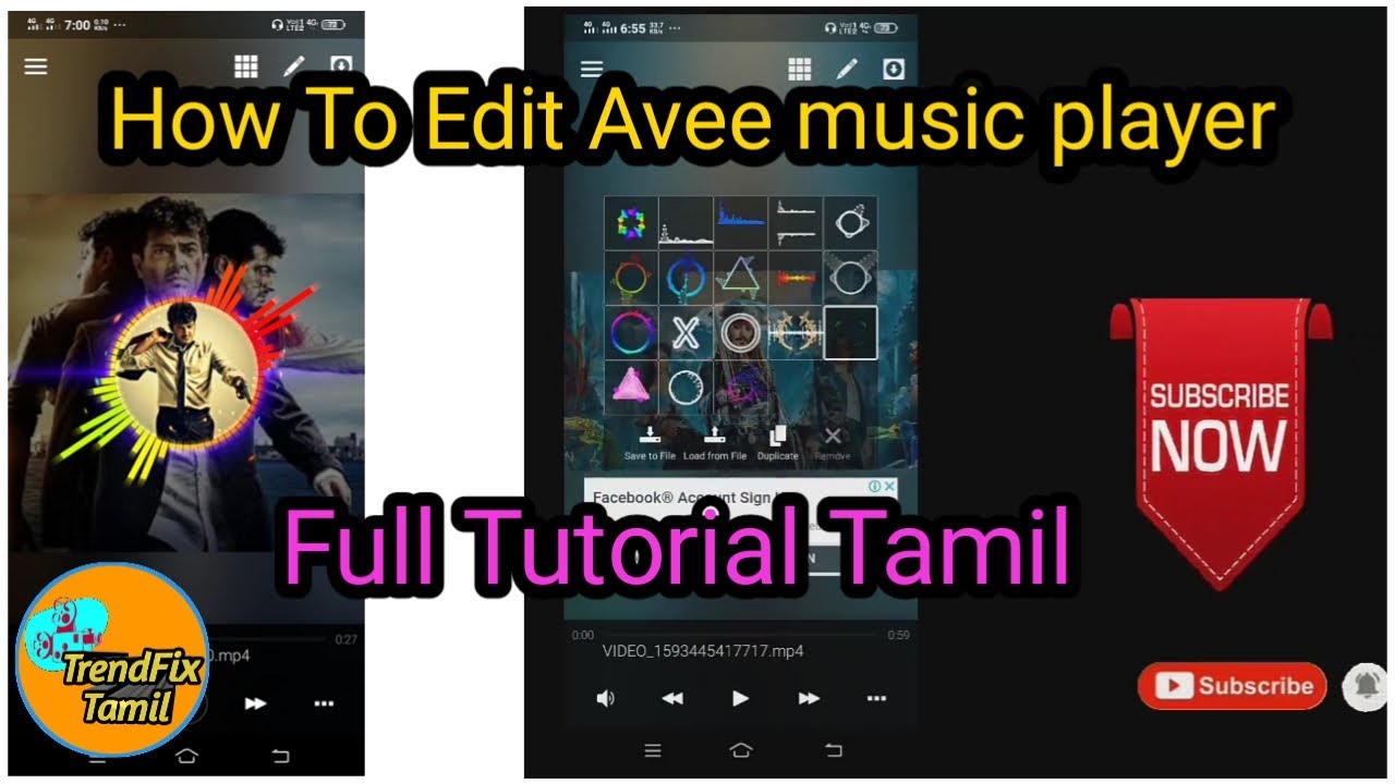 How To Edit Avee music player videos || In Android Mobile App latest update || TrendFix Tamil