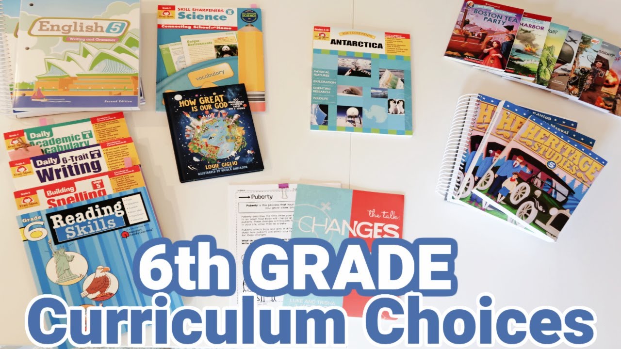 6TH GRADE CURRICULUM CHOICES 2021-2022 | BJU PRESS, TEACHING TEXTBOOKS, EVAN MOOR & MORE