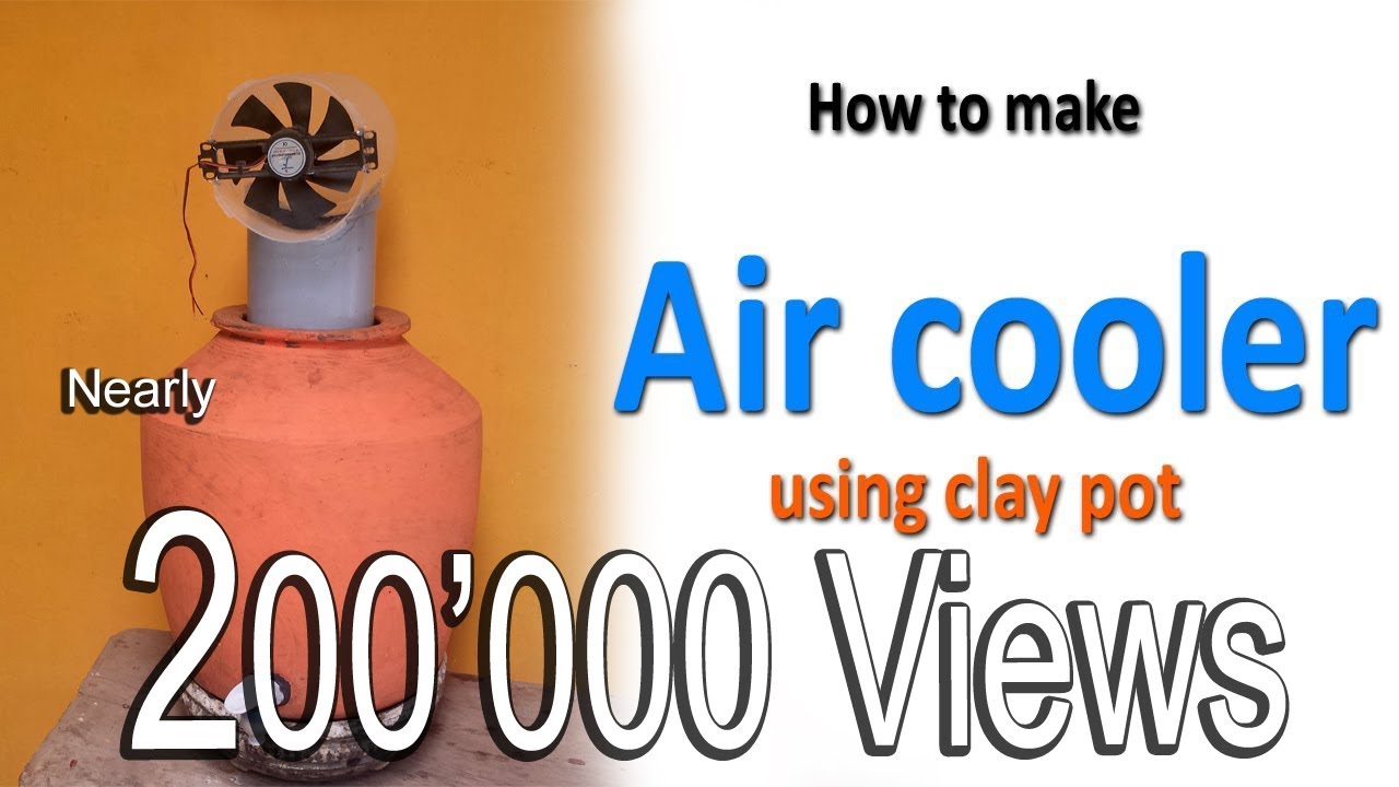How to make air cooler at home using clay pot, without any altretion of pot