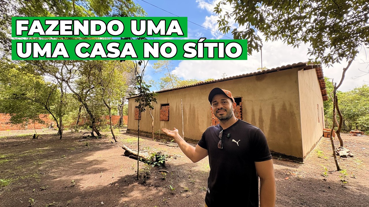 Fazendo uma casa no Sítio no Interior do Ceará retornando a Obra depois de muito tempo Parada