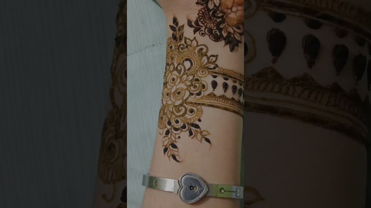 Elegant and aesthetic henna art #MehndiDesign #HennaArt #Shorts  #MehndiReel #HennaLovers