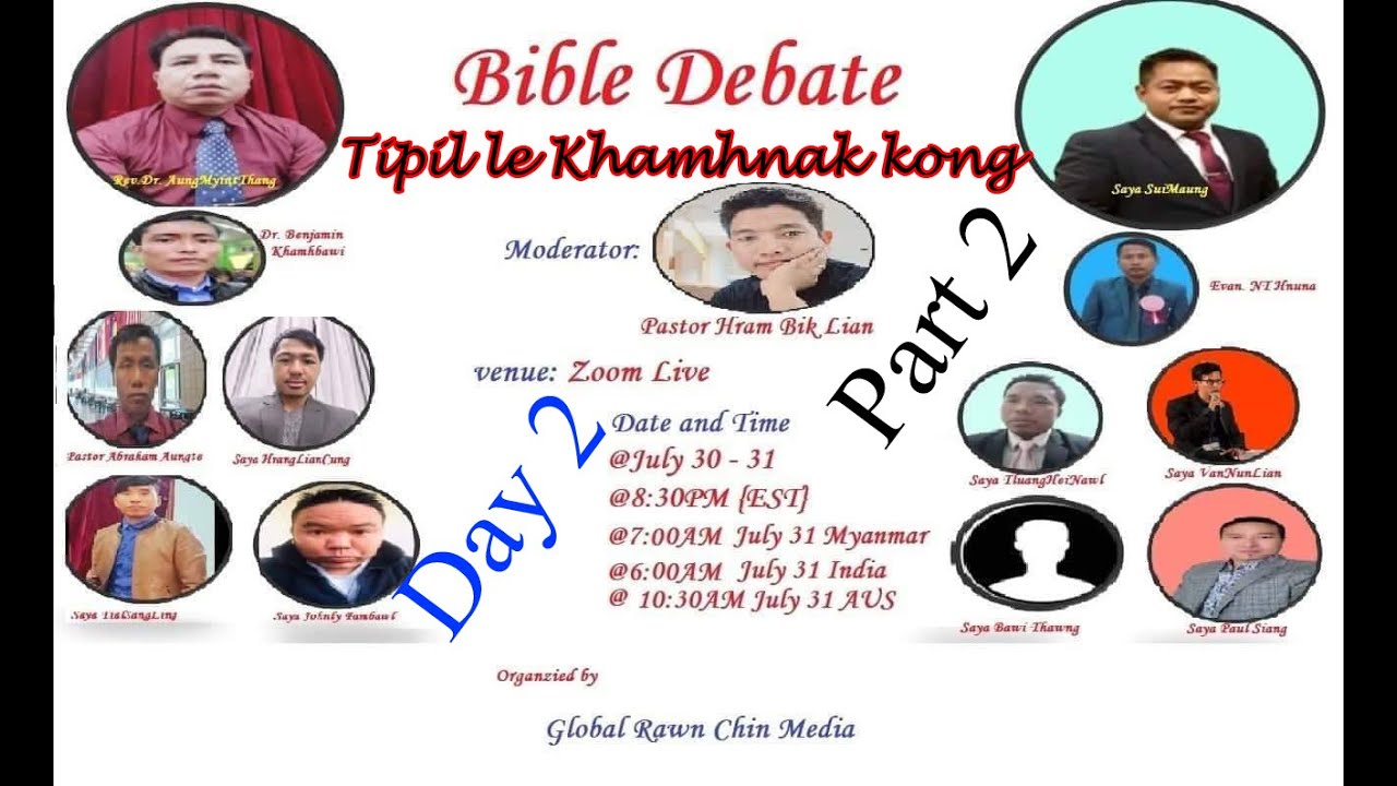 Debate Zaan Hnihnak  Topics Tipil Kong le Khamhnak Kong