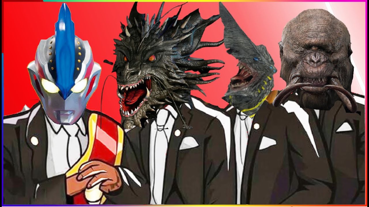 ULTRAMAN & GHIDORAH & KNIFE HEAD & BEHEKONG - Coffin Dance X Baby Shark COVER