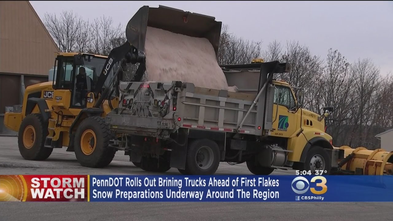 CBS3's David Spunt Is Live From Norristown As PENNDOT Crews Prepare For Snow