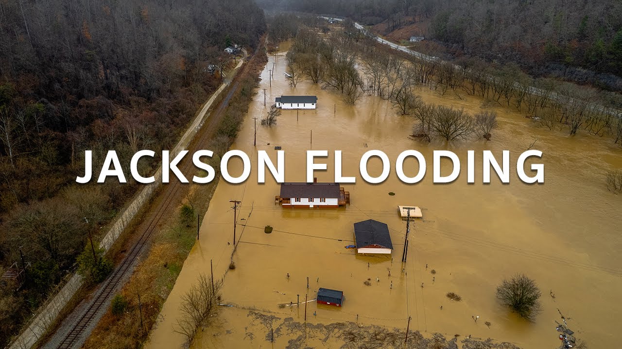 Jackson, Kentucky Flooding Drone Video