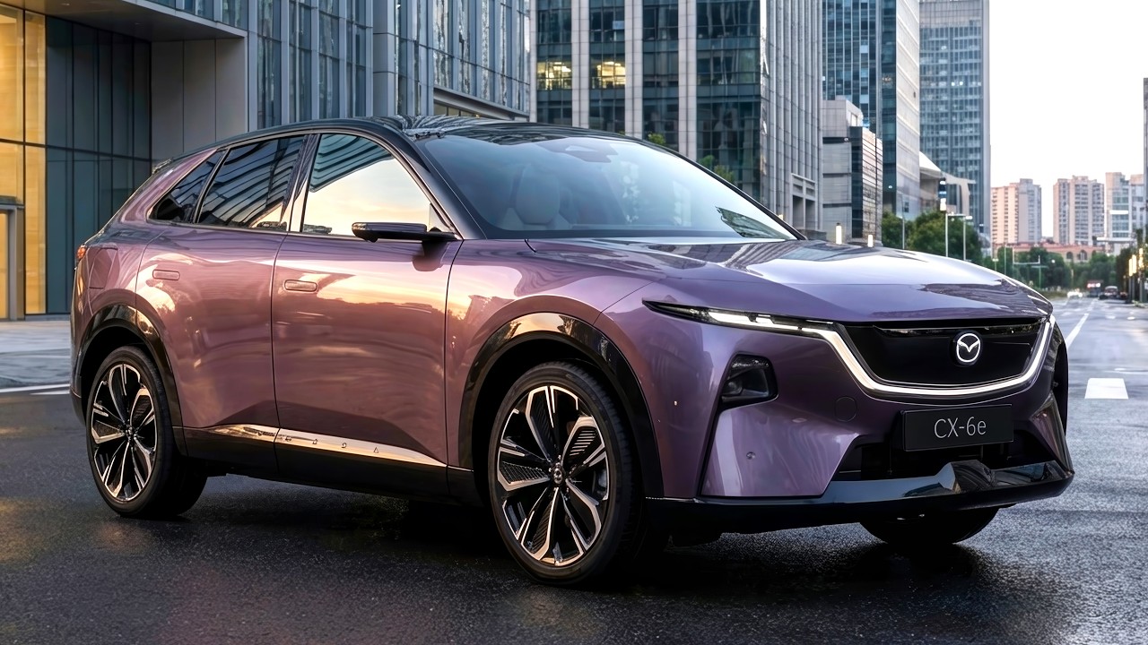 Mazda CX-6e 2027 года &ndash; конкурент Tesla Model Y?! 26-дюймовый экран и запас хода 300 миль!