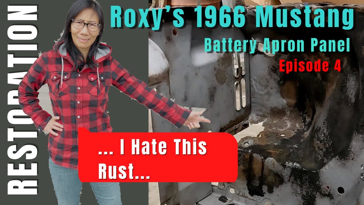 Roxy's 66 Mustang | BATTERY APRON PANEL | SPRING COMPRESSOR BUILD | EPISODE 4 | GIT On The Road
