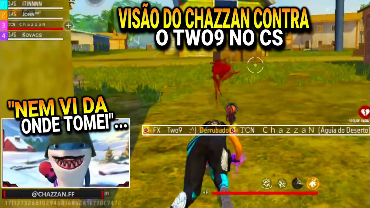 REAÇÃO DO TIME DO TOP 1 GLOBAL AO CAÍREM CONTRA O TWO9 NO CS!! CHAZZAN INFLUENCIADOR TOP 1