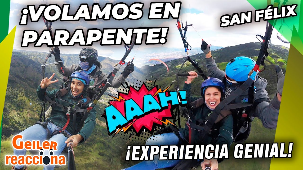 ¡Volar en Parapente! Espectacular Experiencia en San Félix, Antioquia- Colombia😱Geiler Reacciona