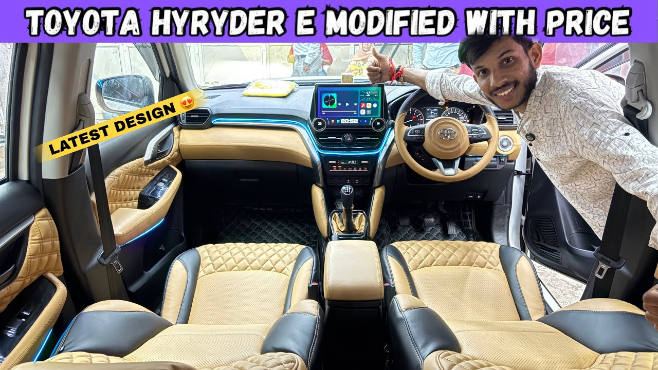 TOYOTA HYRYDER Ultimate Modification w Ember Interior w Latest Design 🔥 |Most LUXURIOUS INTERIOR