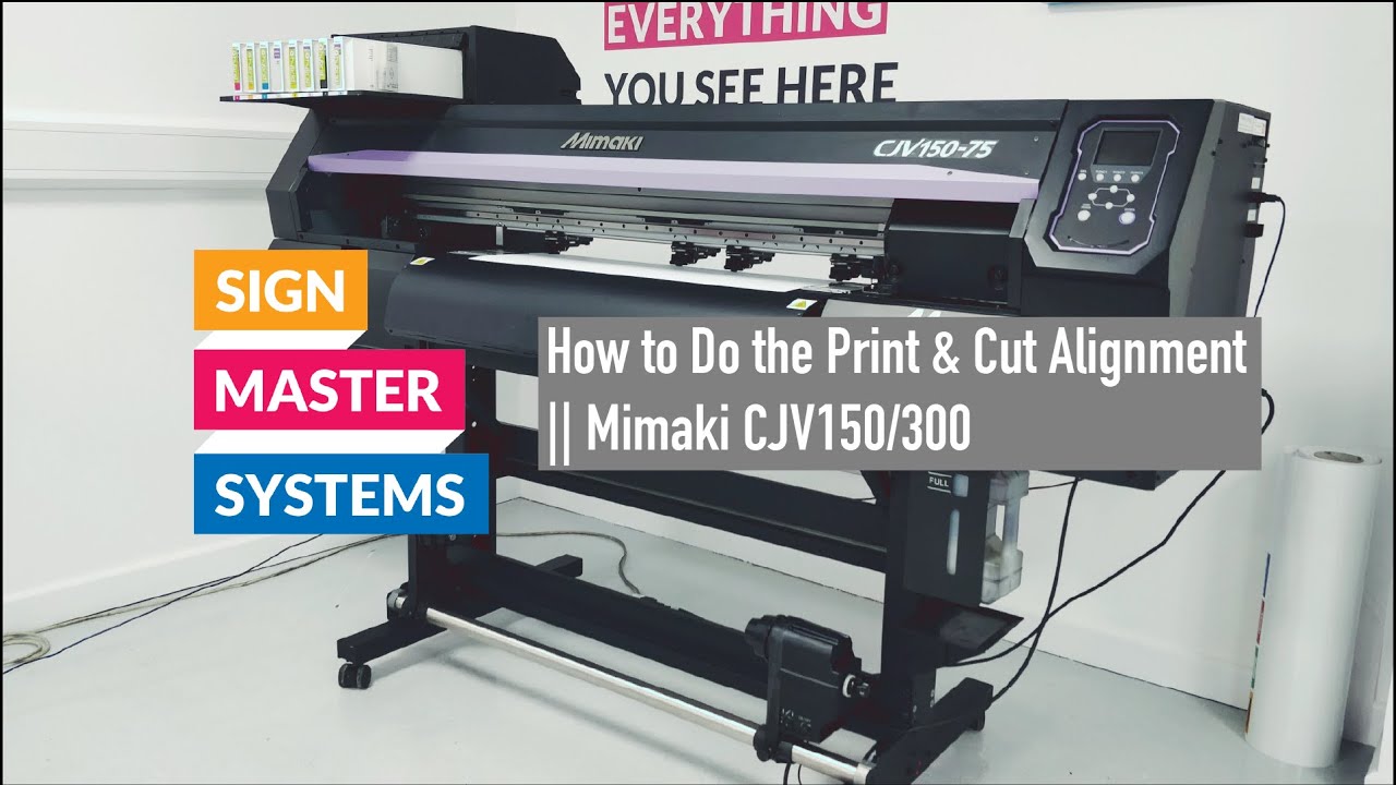 Как выполнить выравнивание печати и резки || Mimaki CJV150/300