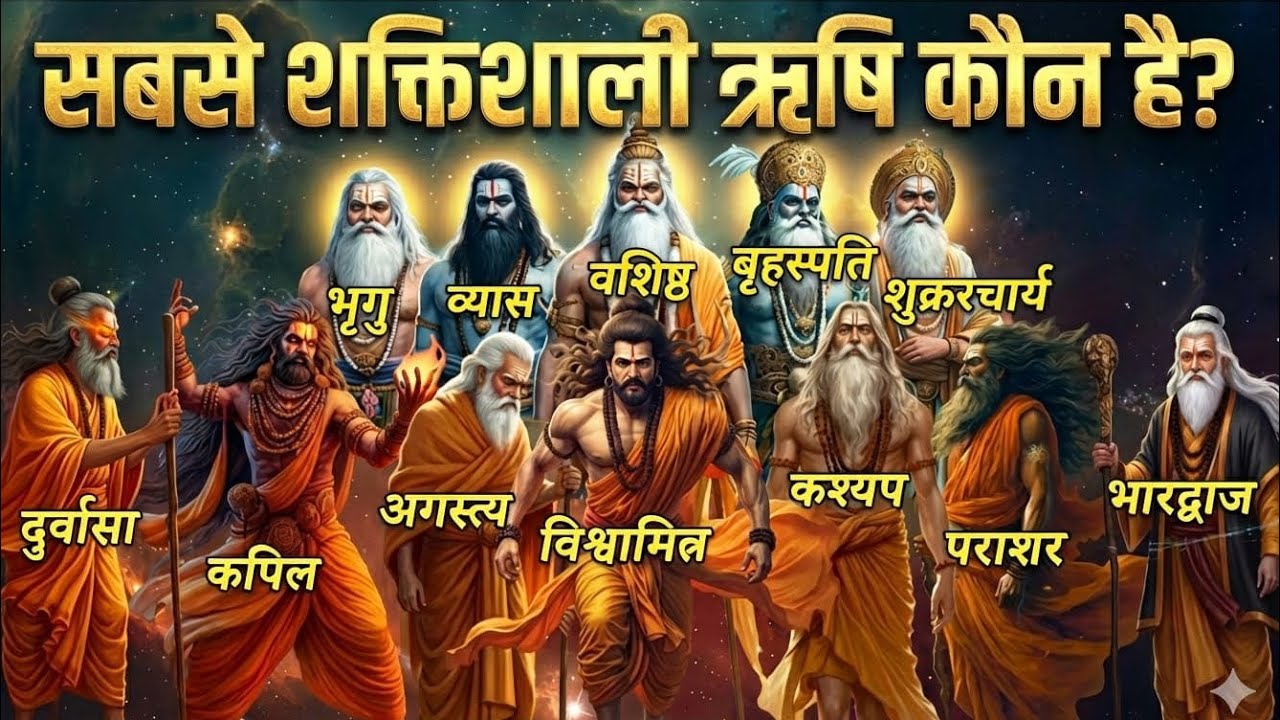हिंदू धर्म के 12 महान ऋषि और उनकी अद्भुत शक्तियाँ | सबसे शक्तिशाली ऋषि कौन?