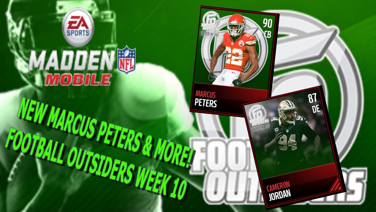 IT'S FRIDAY SO NEW FOOTBALL OUTSIDERS MARCUS PETERS!! MADDEN MOBILE 17