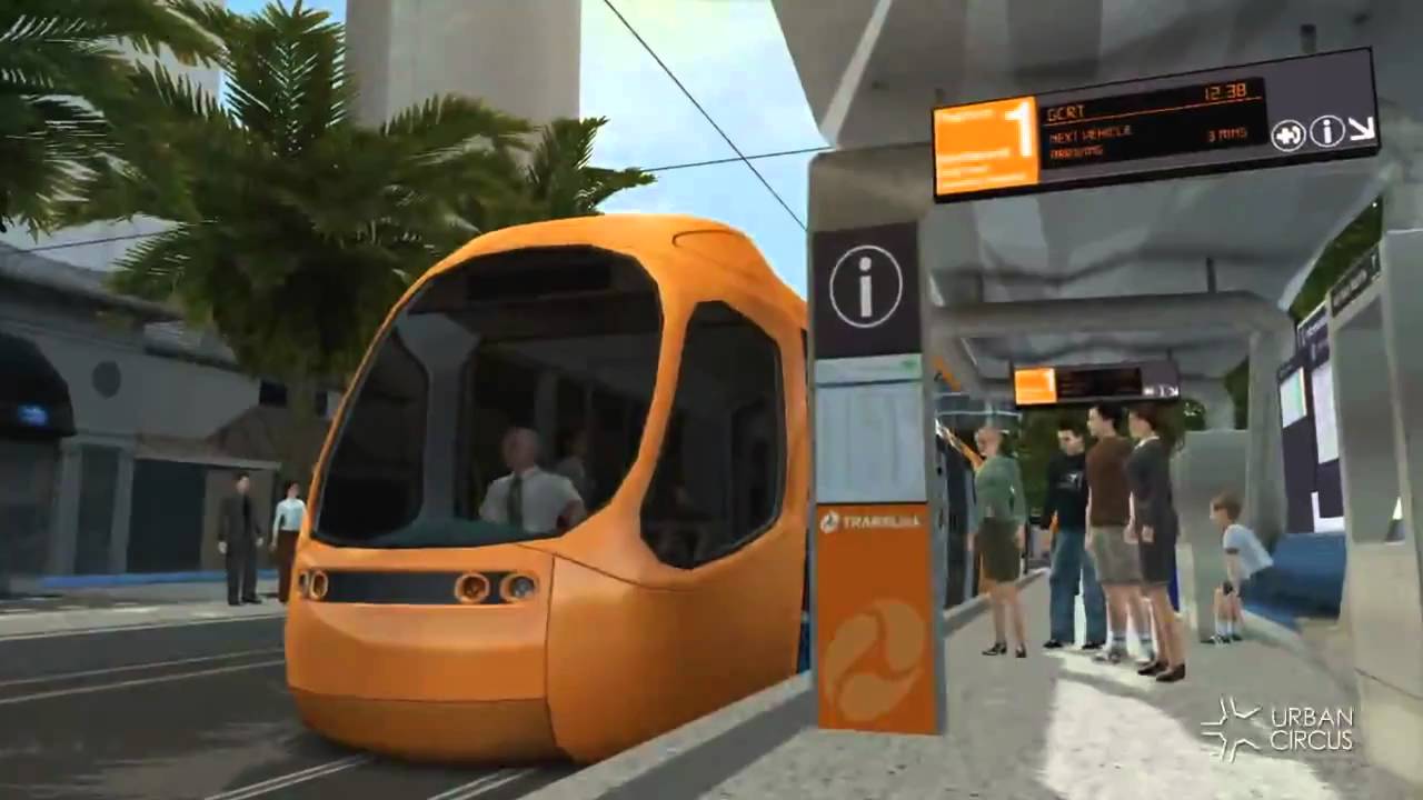 Gold Coast Light Rail (Tram) - Cavill Avenue - Surfers Paradise Australia