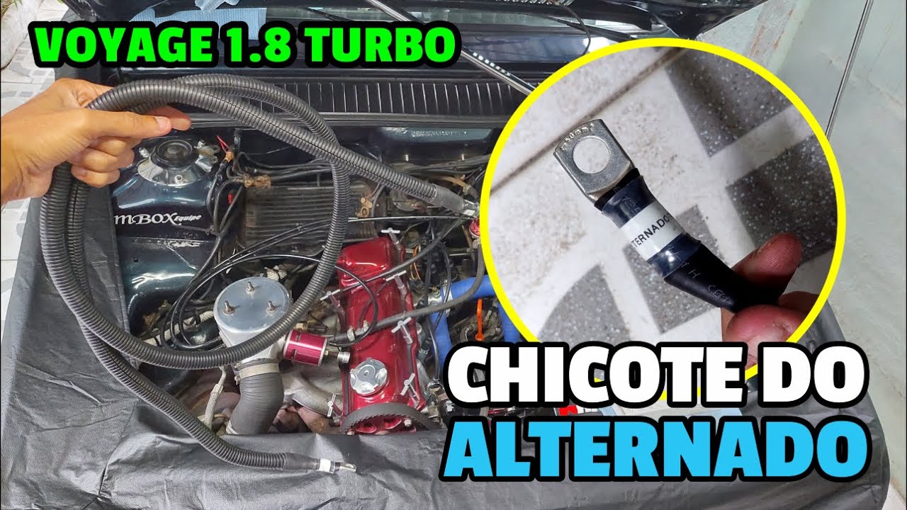 NOVO CABO DO ALTERNADOR NO VOYAGE TURBO 4 PORTAS