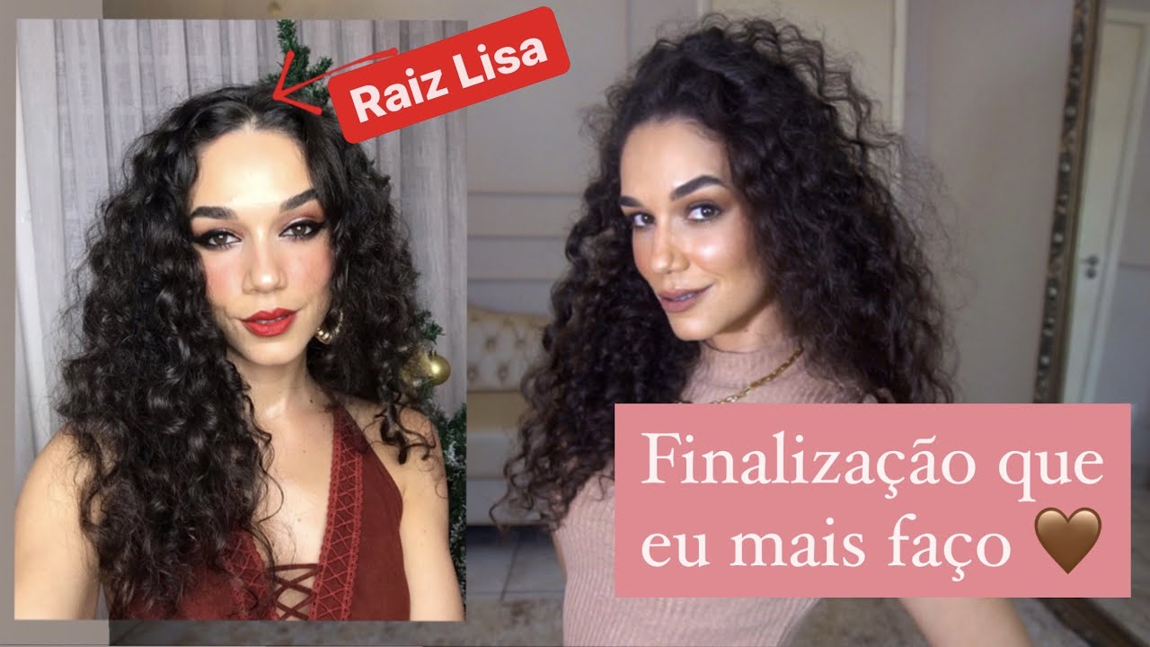 Finalização Favorita: Raiz + lisa sem química e sem secador | Fabi cacheada
